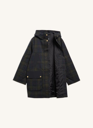 Barbour - Rotsea Ekose Su Geçirmez Ceket | Siyah