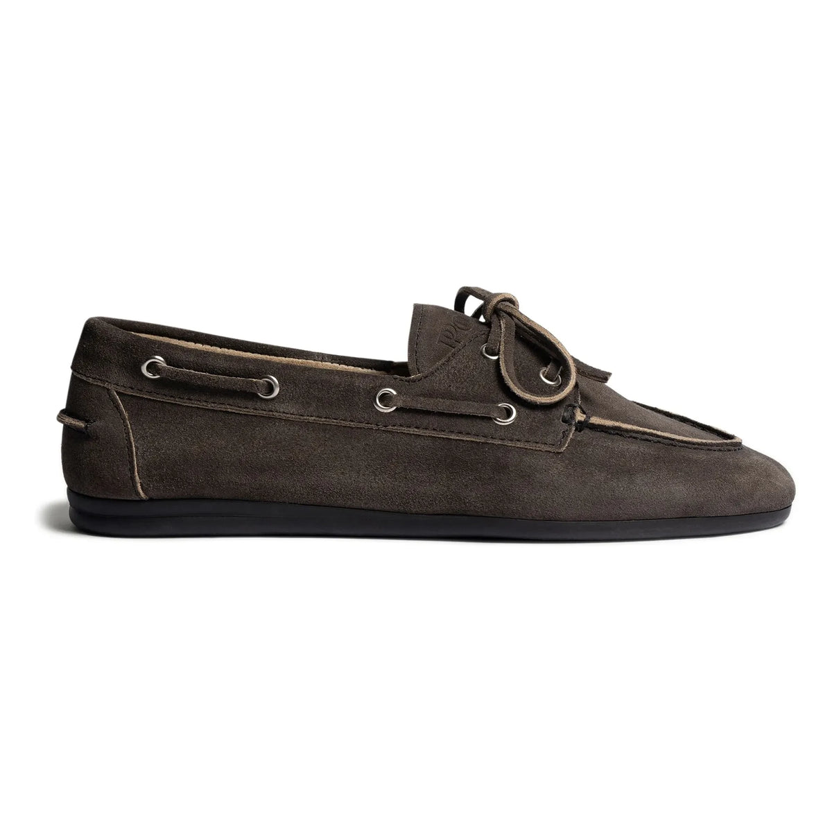 Posa - Suede Boat Shoes | Dark Gray