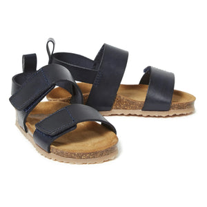 Pèpè - Two Con Me - Double Velcro Sandals | Navy Blue