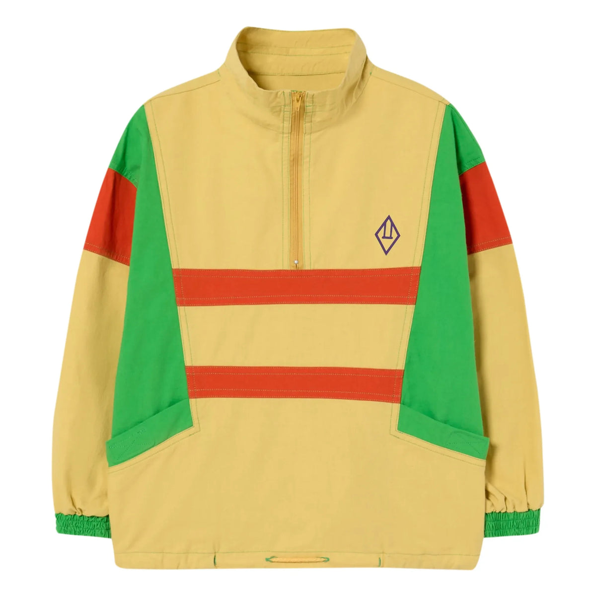 The Animals Observatory - Hellgelbe Carp Jacke mit halbem Reißverschluss