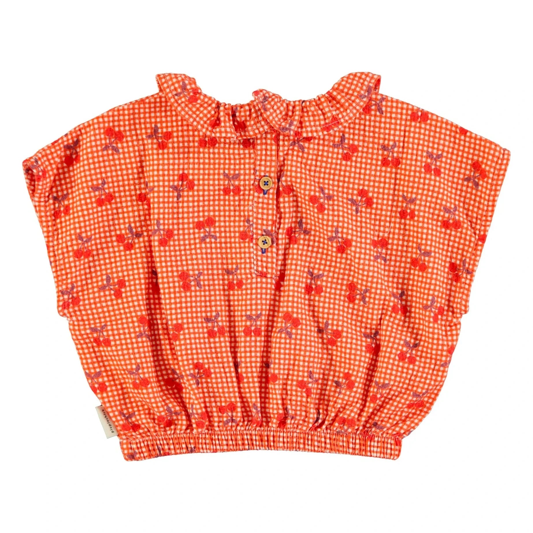 Piupiuchick - Top Vichy Cereza | Naranja