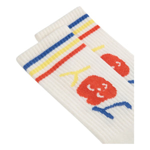 Bobo Choses - Socken aus Bio-Baumwolle mit Herzmuster | Ecru