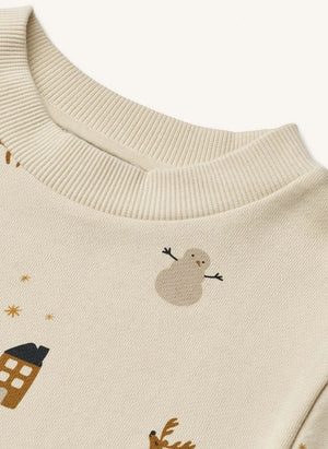 Liewood - Thora Noël organik pamuklu sweatshirt | Ecru