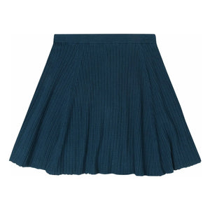 FUB - Pointelle Skirt Fine Knit Organic Cotton | Navy Blue