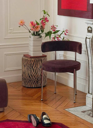 The Socialite Family - Silla de Terciopelo Libera | Chocolate