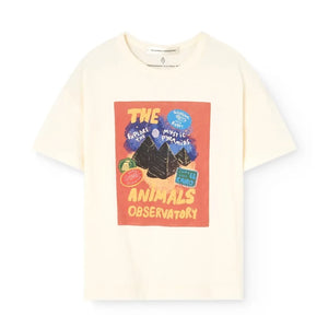 The Animals Observatory - Dunker Camiseta de Algodón Orgánico | Blanco