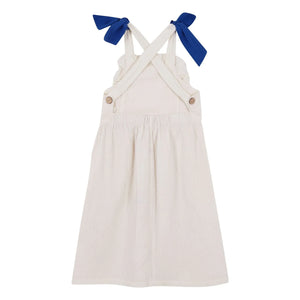 birinit - Plumetis Bio-Baumwoll-Midikleid | Ivory