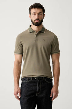 Camiseta de hombre de algodón con cuello Bernard de Barbour