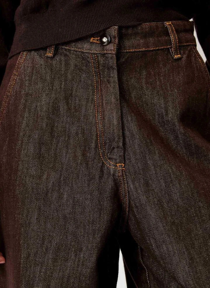 Sessùn - Carles Organic Cotton Jeans | Chocolate
