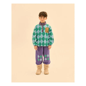Jelly Mallow - Elmas Desenli Sweatshirt | Mavi
