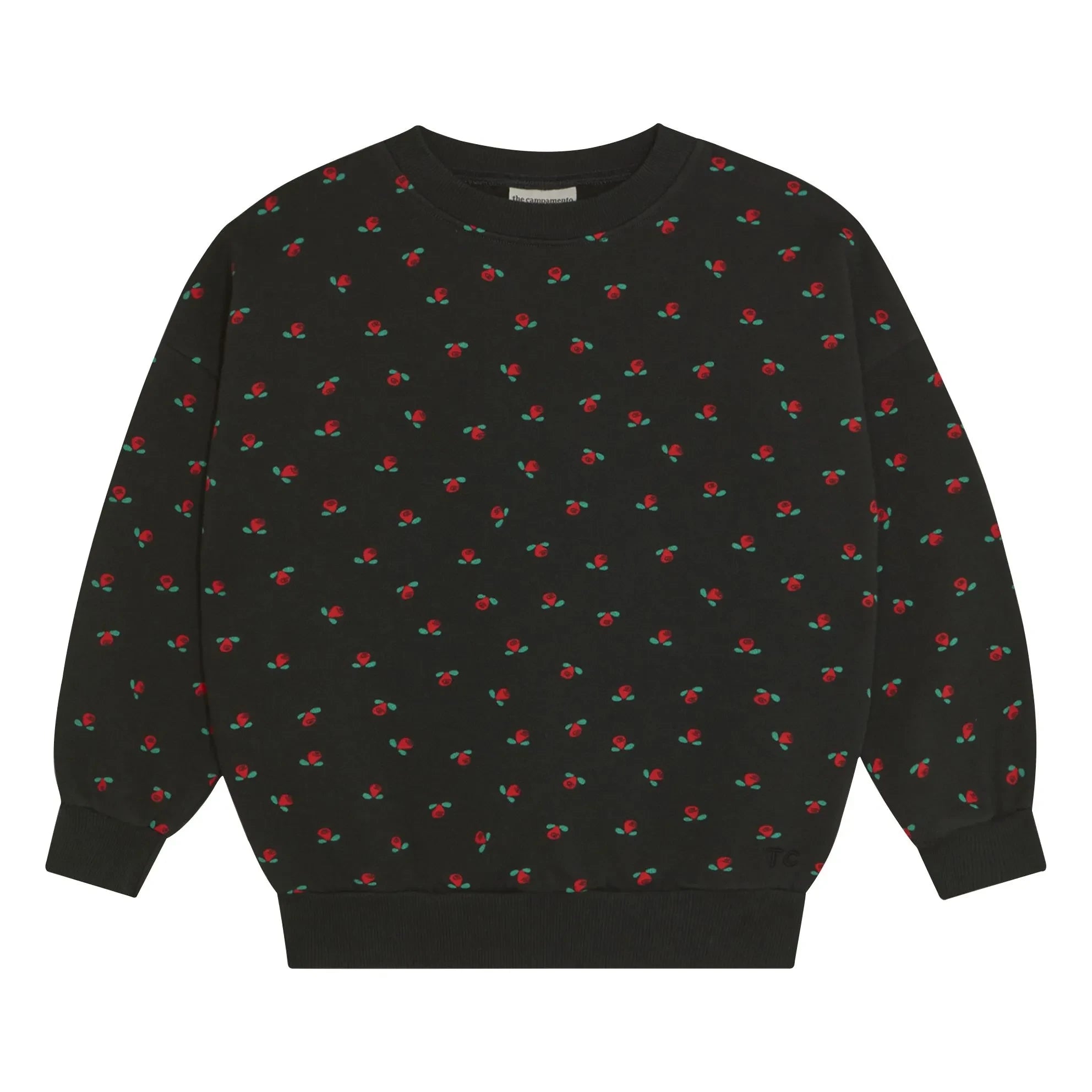 The Campamento - Çiçekli Sweatshirt | Kömür grisi