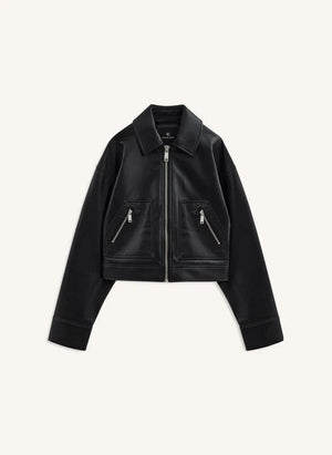 Anine Bing - Assan Leather Jacket | Black