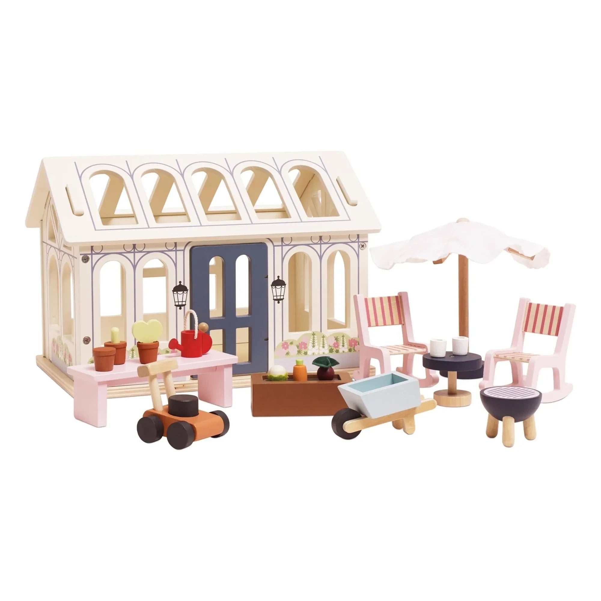 Le Toy Van - Porche y huerto para una casa de muñecas
