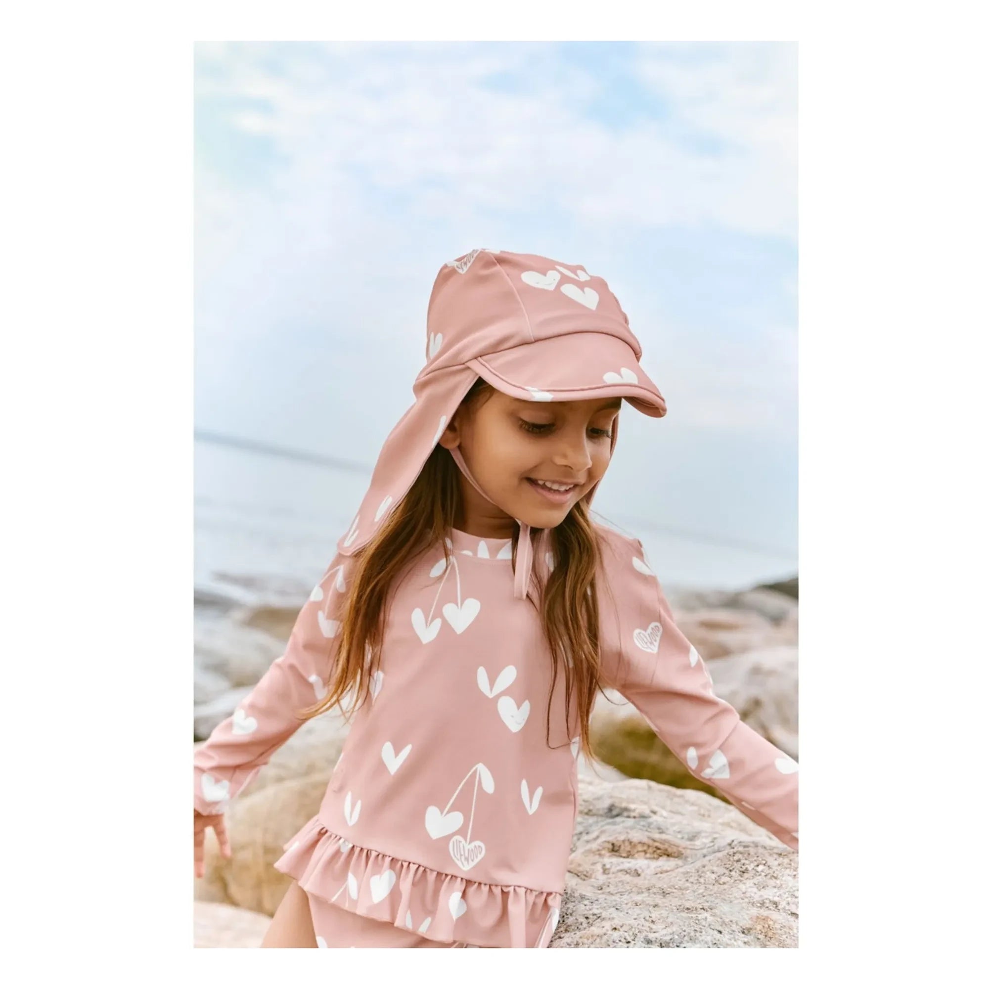 Liewood - Dagny Coeurs UV-Schutz-T-Shirt und Hose aus recycelter Faser | Rosa