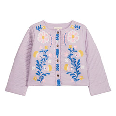 Louise Misha - Orisha Fleurie Bio-Baumwoll-Steppjacke | Mauve