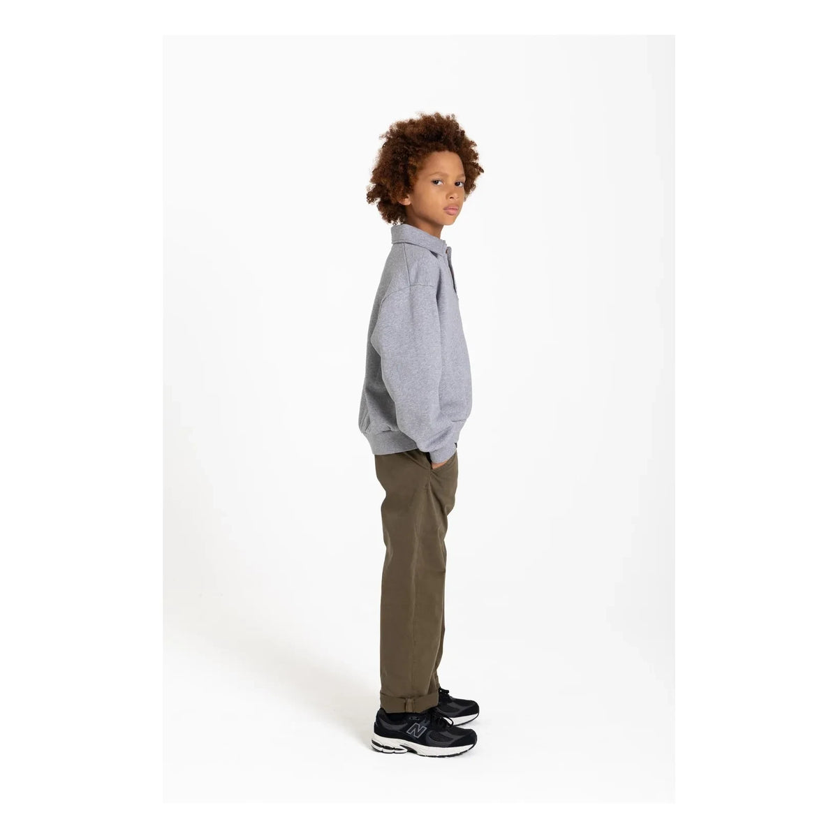 Hundred Pieces - Phoenix Pretzel Organik Pamuk Polo Shirt | Heather grey