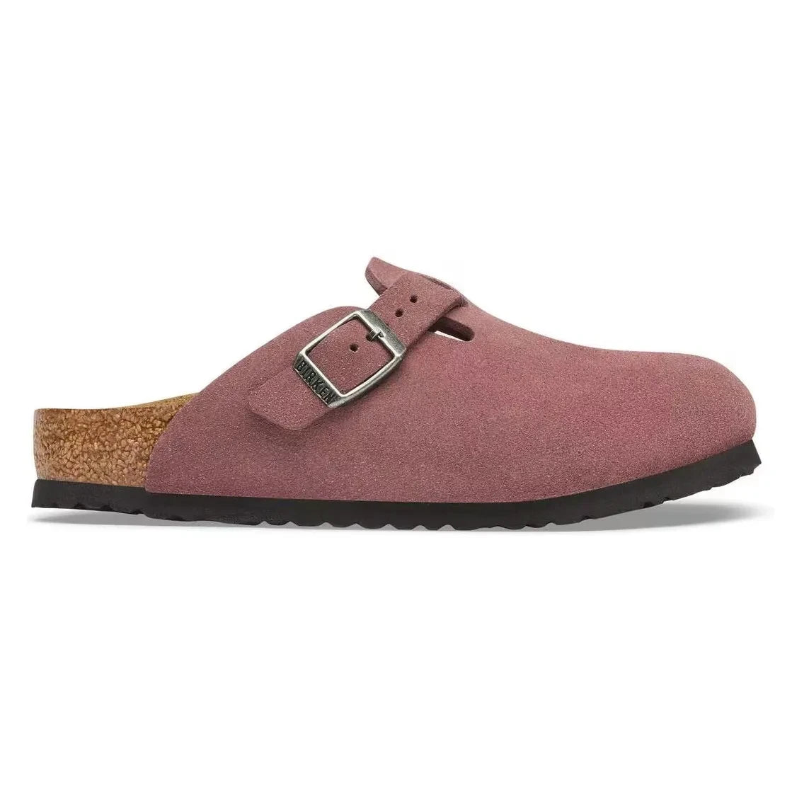 BIRKENSTOCK - Boston Süet Terlikler | Tuğla kırmızısı