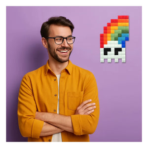 Pixel Corner - Glow in the Dark Pixel Art Kit - Rainbow in the Dark