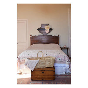 Bebe Organic - Schaukelpferd Bio-Baumwolldecke | Dusty Pink