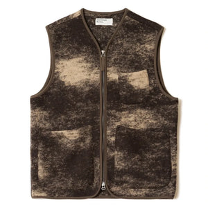 Universal Works - Sleeveless Wool Jacket | Brown
