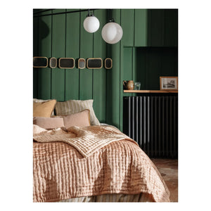 Le Monde Sauvage - Ritournelle Silk Bedspread | Blush