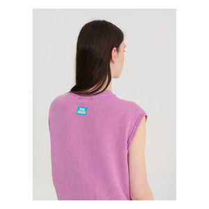 Bobo Choses - Organik pamuk kolsuz sweatshirt | Mor