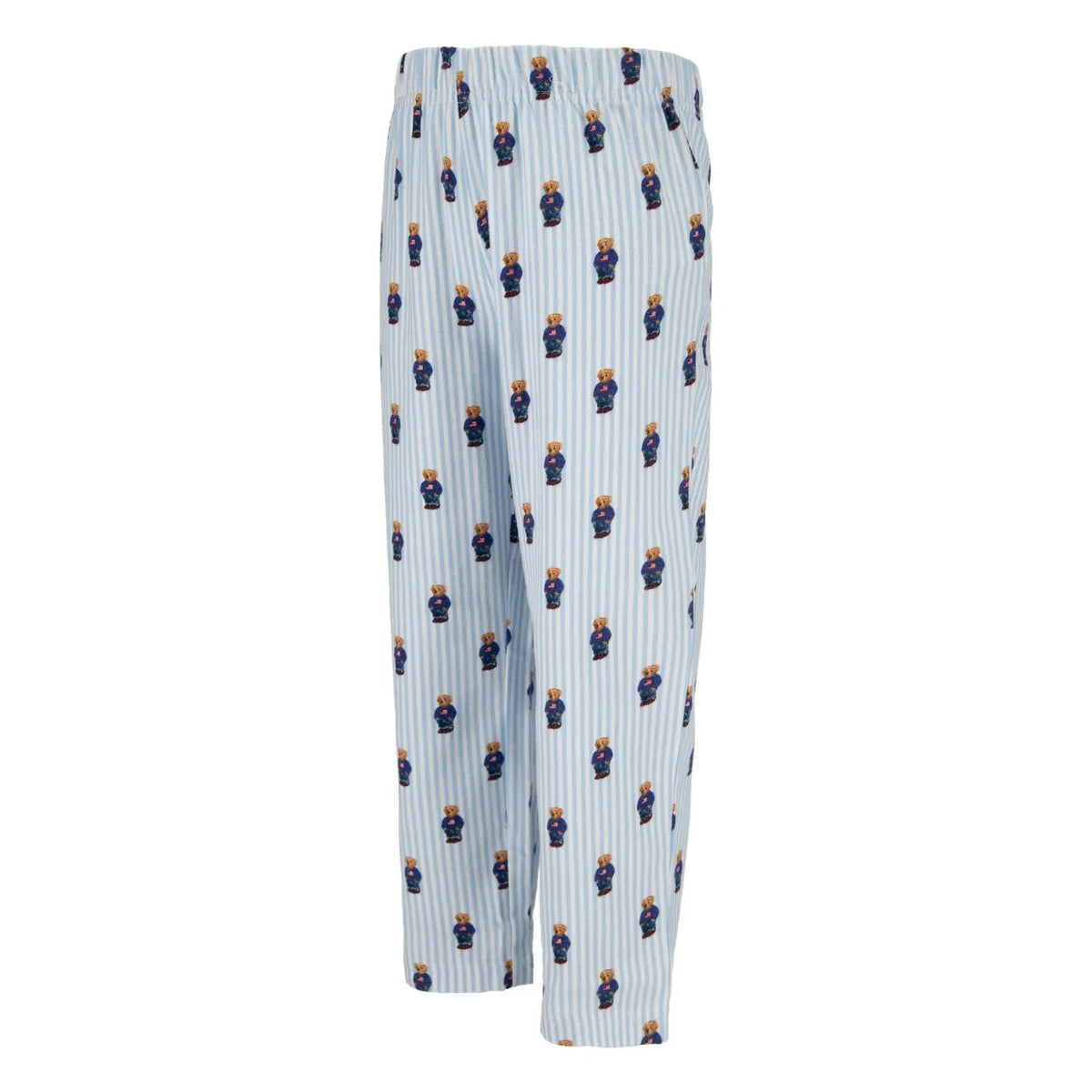 Ralph Lauren - Conjunto de pijama de camisa y pantalón con monograma a rayas | Azul claro