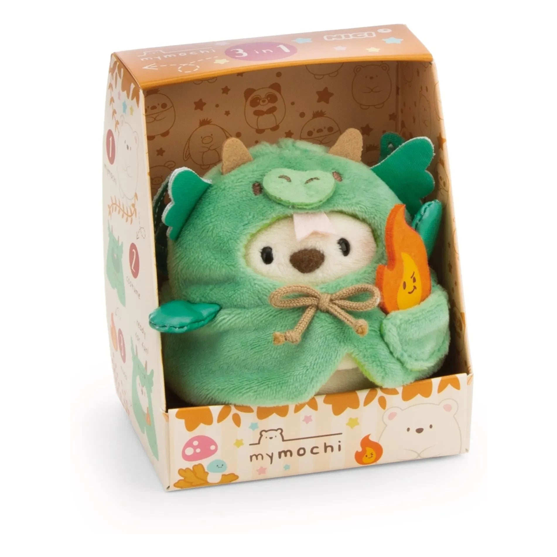 Nici - Snono White Bear Plush Dragon Costume | Green
