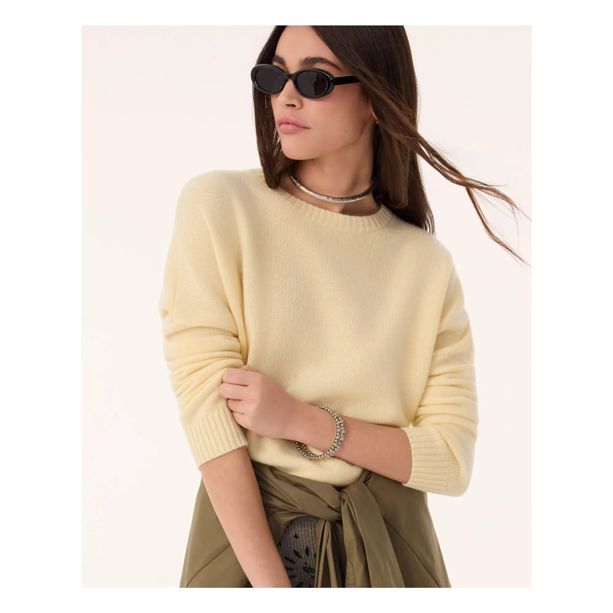 Kujten - Amelie Kaschmirpullover | Anisgrün