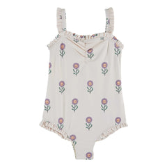 Emile et Ida - Bañador Estampado Floral | Crema