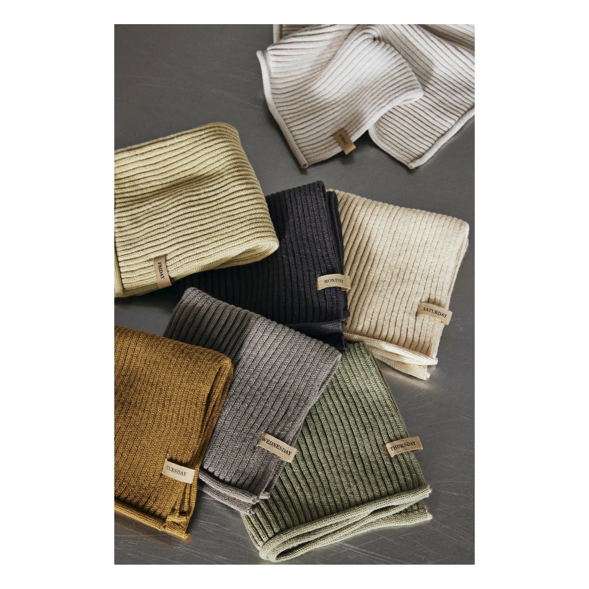 Ferm Living - Wochen-Handtücher - 7er Set