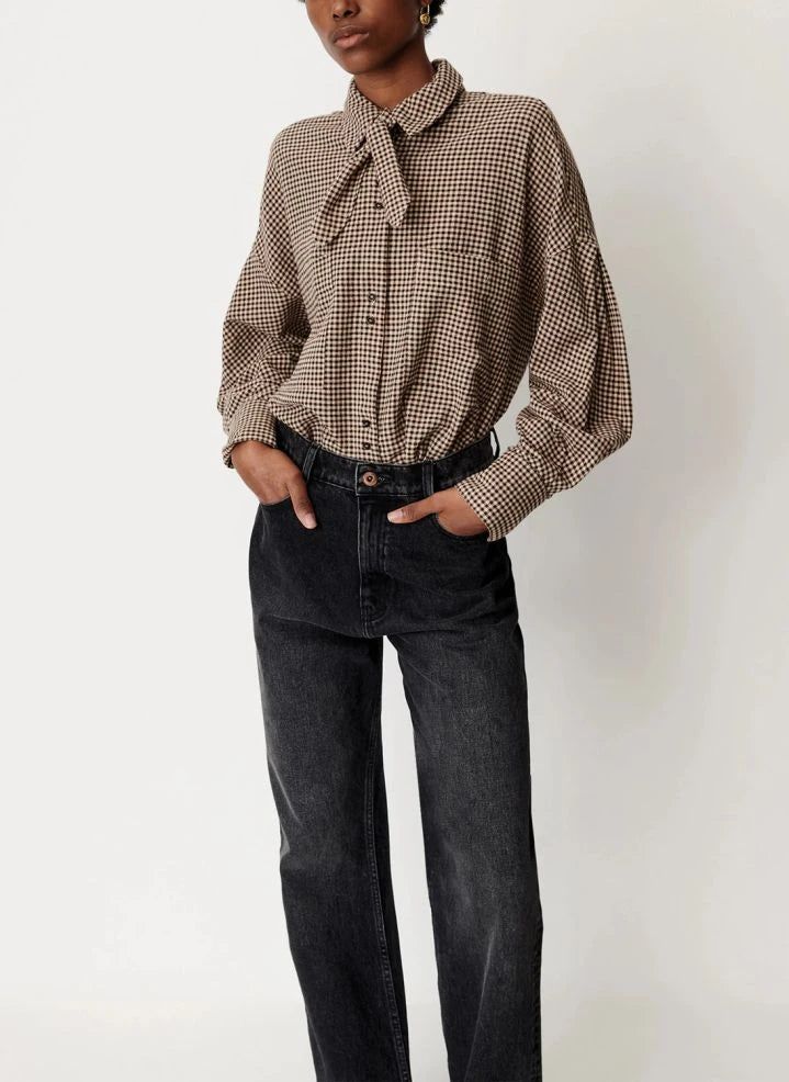 Sessùn - Cecily Baumwollbluse | Braun