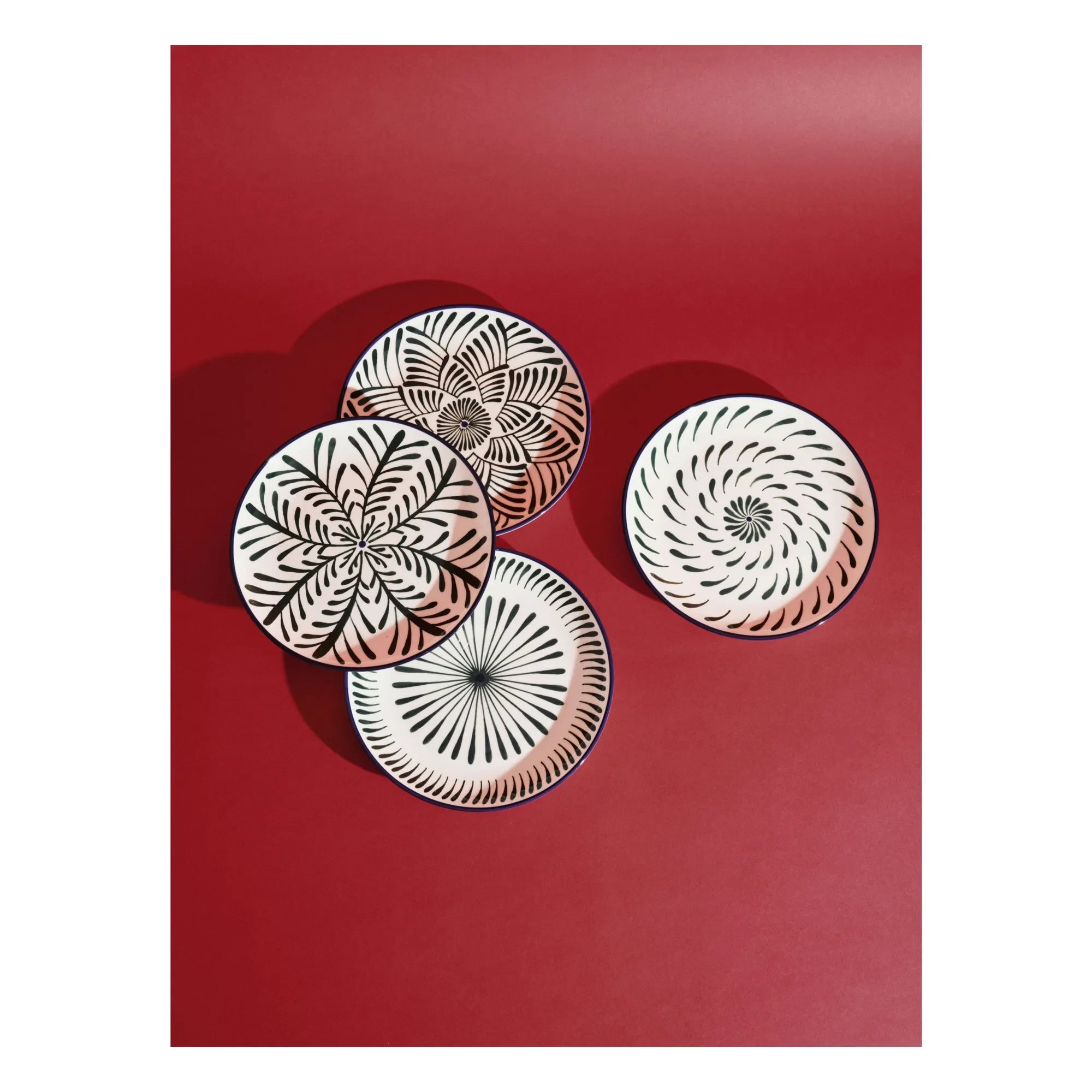 Serax - Baazar Speiseteller, Waww La Table - 4er Set | Grün