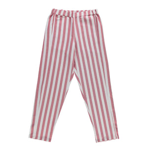 Poudre Organic - Pantalón Cherry a rayas | Rojo