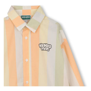 Kenzo - Happy Sweet Bubble Tiger Gestreiftes Hemd | Beige