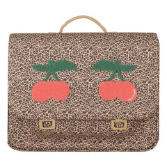 Jeune Premier - Midi Leopard Cherry Shoulder Bag | Beige