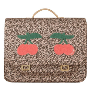 Jeune Premier - Midi Leopard Cherry Shoulder Bag | Beige