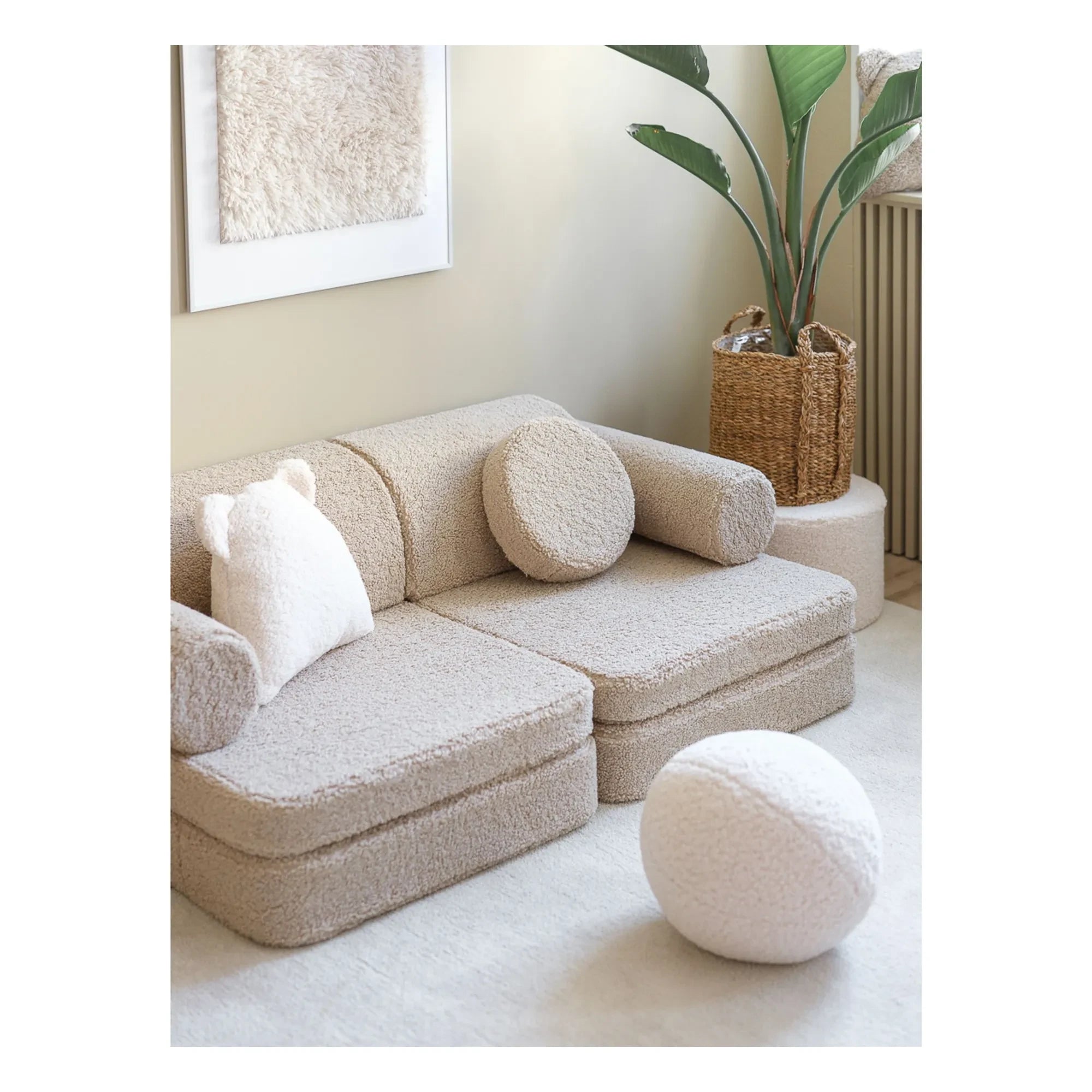 Wigiwama - Modular Plush Sofa | Beige