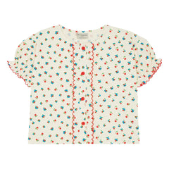 The Campamento - Geblümte Bluse | Ecru