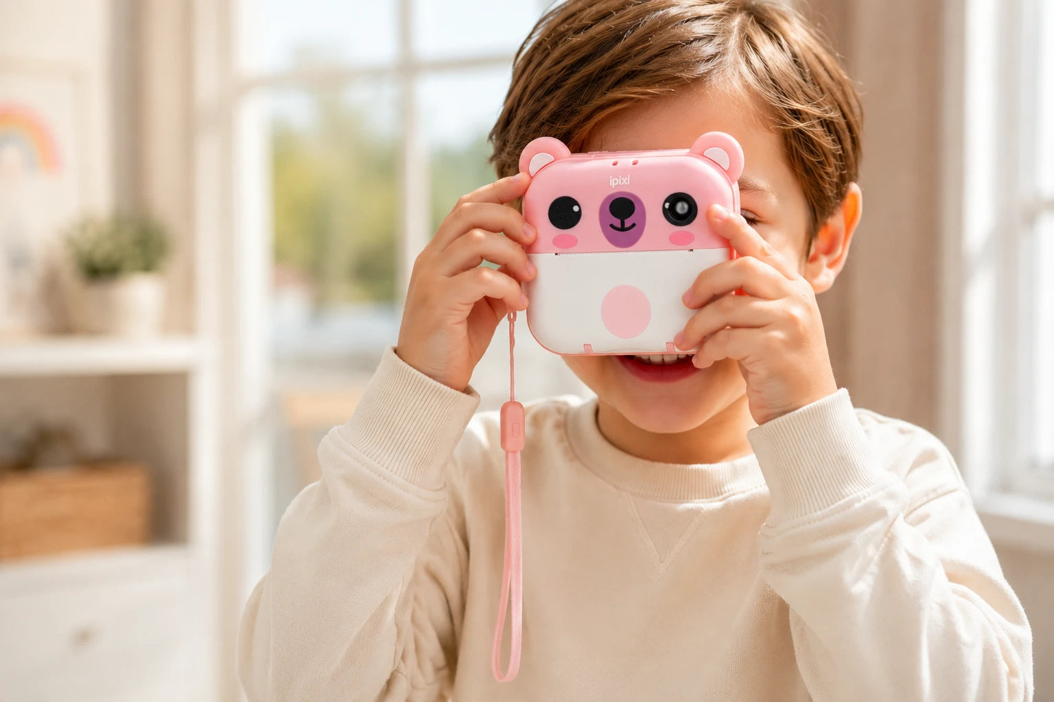 iPixi - Kids' Instant Print Panda Pink Camera