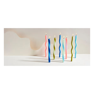 Lex Pott - Wiggle Candles - 2'li Set | Nane Yeşili