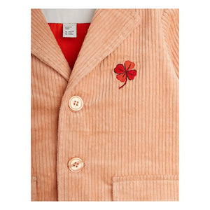 Mini Rodini - Chaqueta de terciopelo Clover | Coral