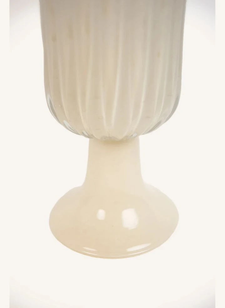 Olsson & Jensen - Tulipa Cam Vazo | Kirli beyaz