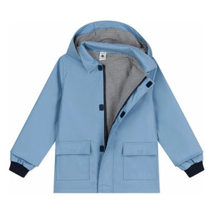 Petit Bateau - Iconic Raincoat Made from Recycled Fibers | Blue