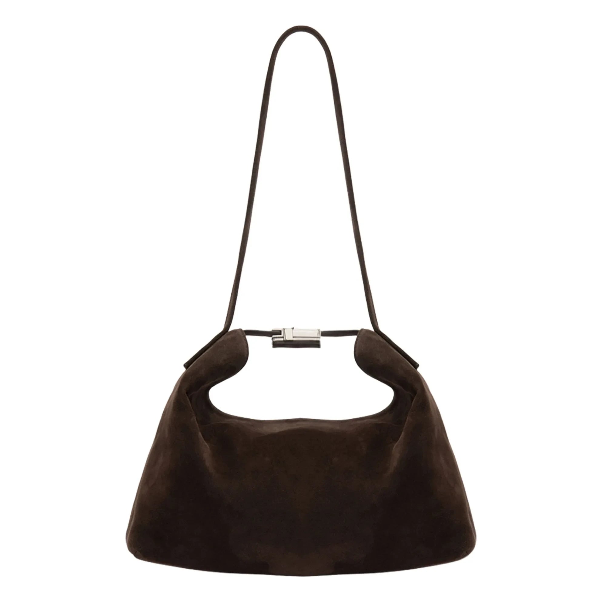BY FAR - Bea Suede Bag | Brown