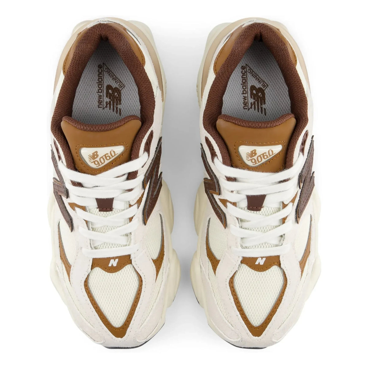 New Balance - سنيكرز بأربطة 9060 | بني
