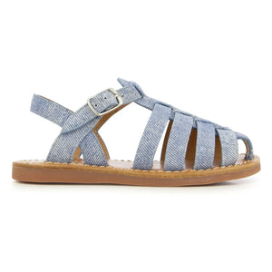 Pom d'Api - Sandalia Dad Beach-Stitch | Azul Vaquero