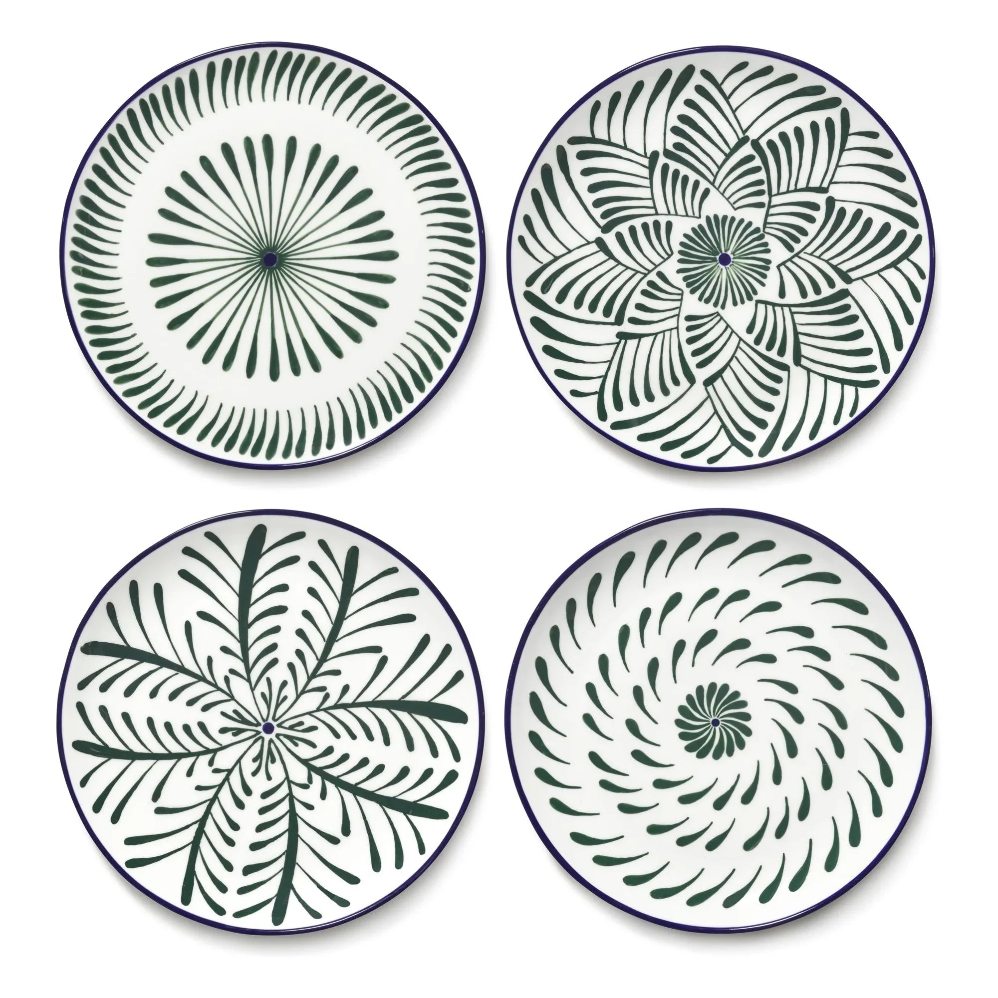 Serax - Baazar Speiseteller, Waww La Table - 4er Set | Grün