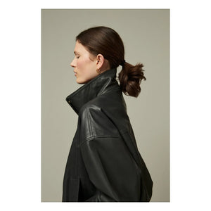 BELLEPIECE - Tiziano Lederjacke | Kohlegrau