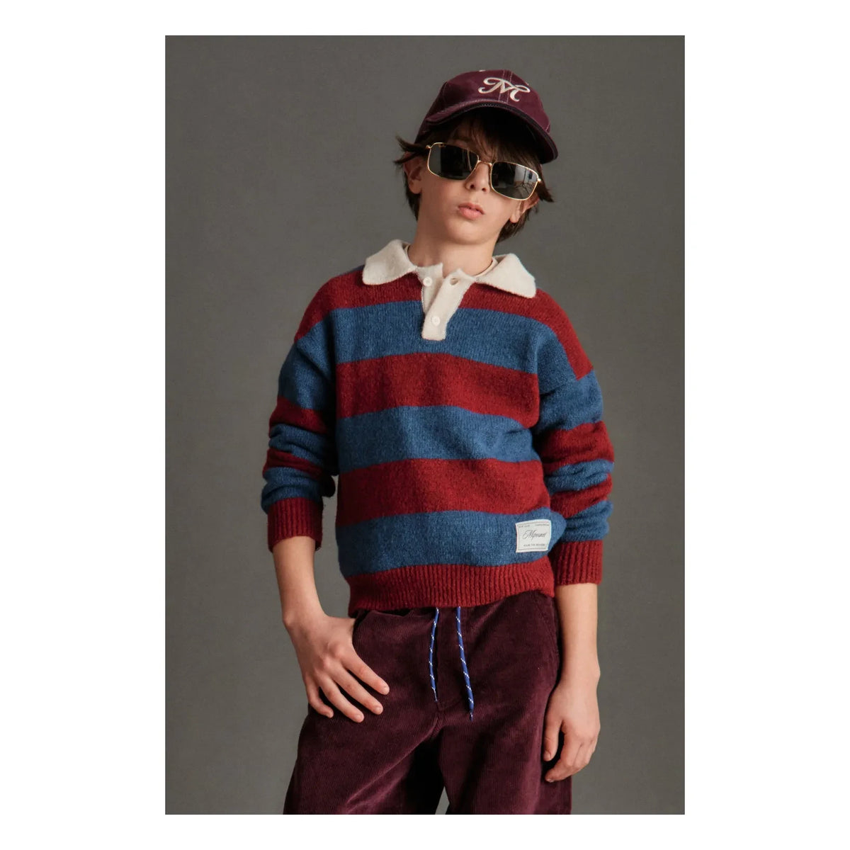 Mipounet - Jersey de cuello alto Andrea Polo | Burdeos